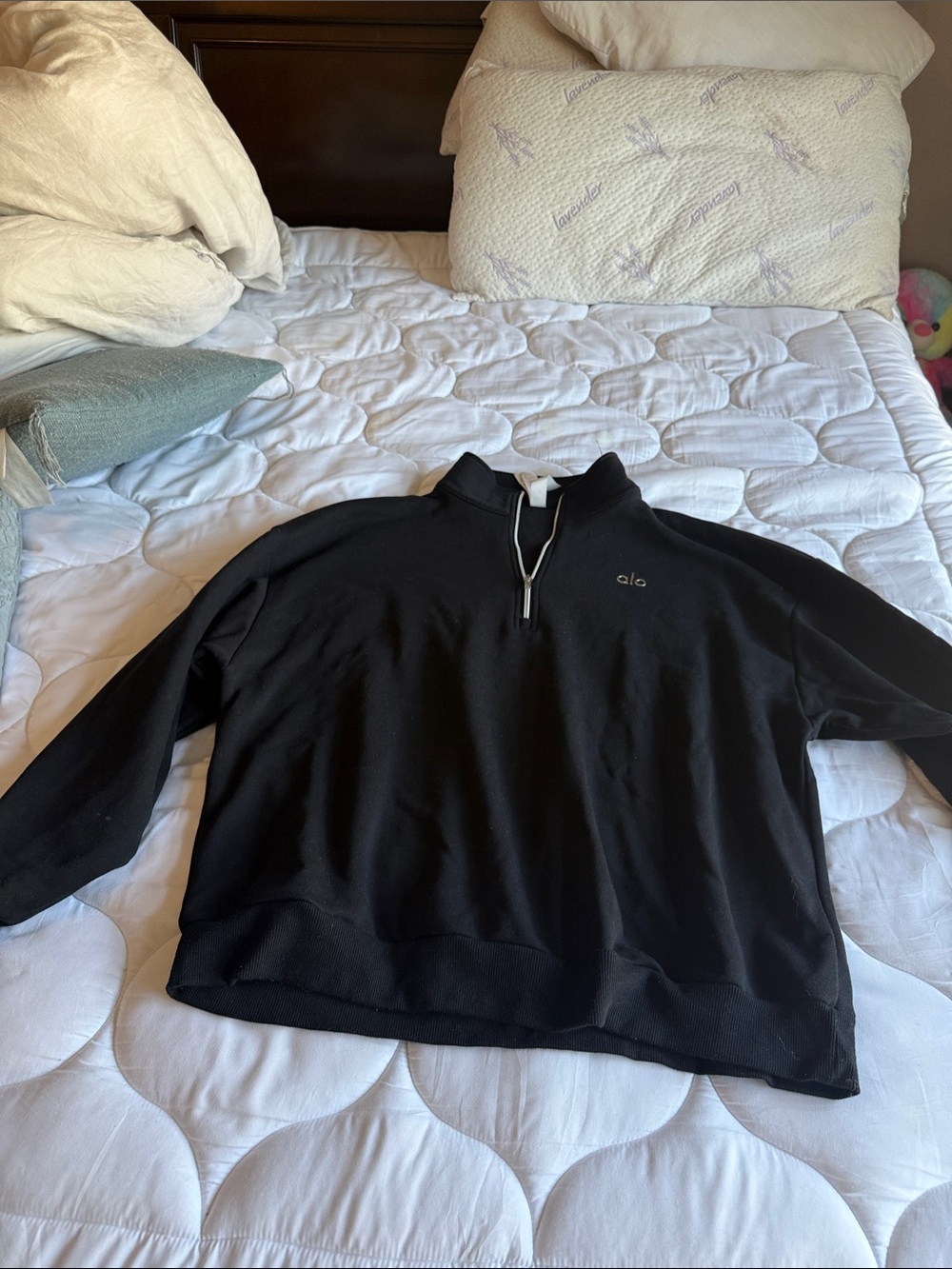 ALO Yoga Men’s Black Half-Zip Pullover Sweater